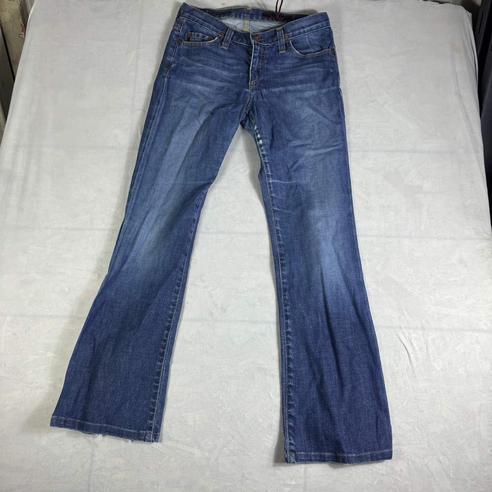 AG Adriano Goldschmied Womens Bootcut Jeans Blue Denim Whisker 5-Pocket 27R